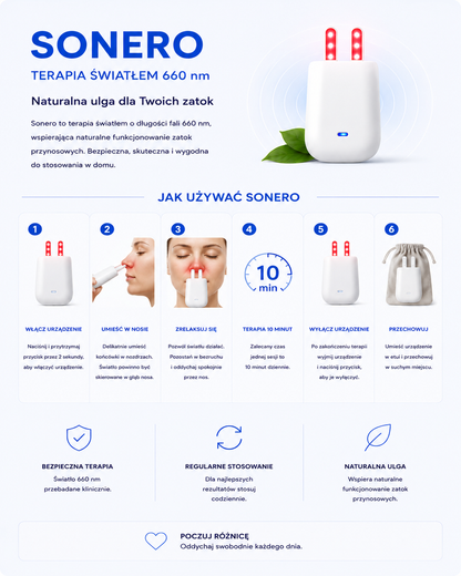 Sonero Terapia Światłem 660 nm